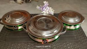 Dinner Stainless Steel Vessels Set Of 3