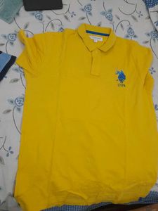 Yellow USPA Polo T-Shirt