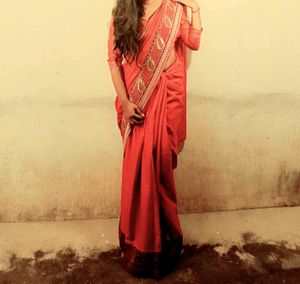 Elegant Red Saree