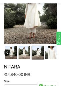 Khara Kapas NITARA White Kurta Pant Set