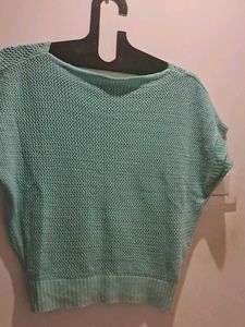 Cute Mint Green Knitted Top