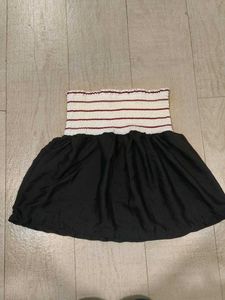 peplum tube top