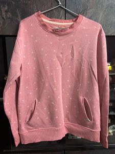 Pink Patterned Sweatshirt