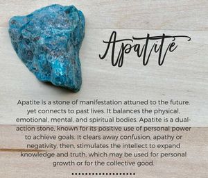 Blue Apatite Crystal Bracelet (8mm)