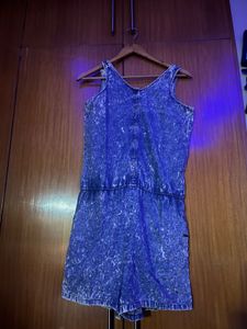 Denim Romper
