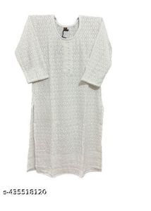 Off White Chitkari Work Kurta