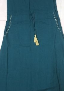 Green Colour Gown