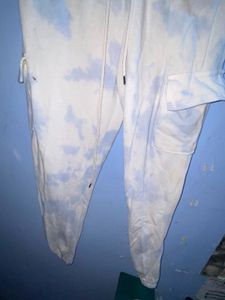 Tie-Dye Cotton Track Pant