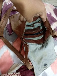 Vintage Leather Messenger Bag
