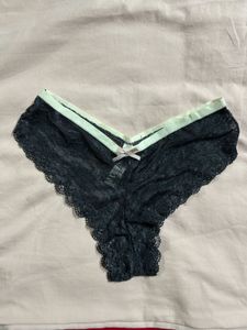 Lace Thong with Bow