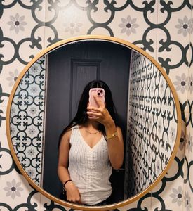 White Sleeveless Embellished Top