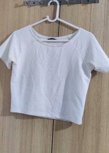White Crop Top