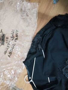Arabic Style Black Abaya From Dubai