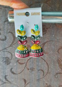 Colorful Jhumka Earrings