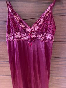 4 Piece Satin Nightwear