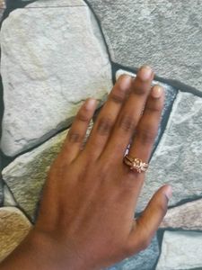 Gold Tone Flower Ring