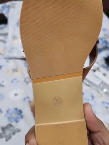 Brown Woven Detail Flats