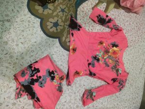 Girls Top Bottom Pallazzo Set