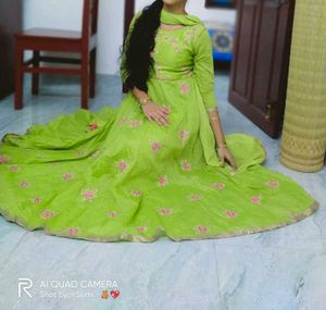 Long Ethnic Gown..💚💚💚