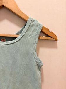 Mint Ribbed Crop Top