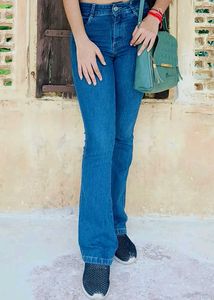 Dark Blue Boot Cut Jeans