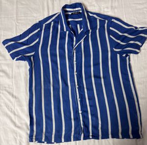 ZUDIO MENS BLUE STRIPPED SHIRT