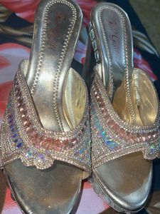 Elegant Gold Heels