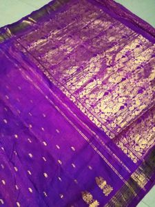 Two Shades Purple Colour Kanchi Pattu Saree