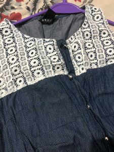 Jumpsuit With Lace Detailing.