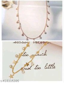Allure Premium Quality Necklace Gold Plated✨