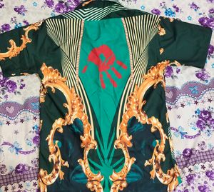 mens fancy shirt pushpa print