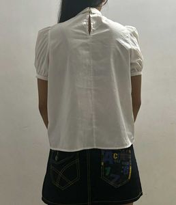 White Formal Top