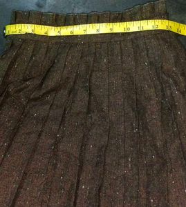 Vintage High-waist Pleated Skirt