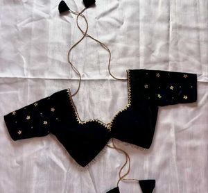 Black Embellished Blouse