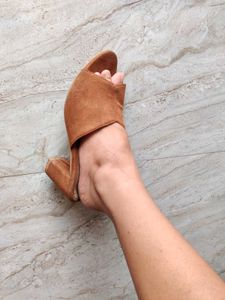 Peep Toe Slip On Heel