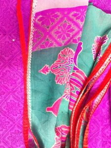 Vibrant Purple saree