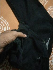 Black Solid Pant Size 34  Brand Zufix With Combo P