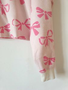 Pink Bow Pullover