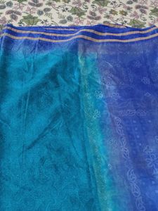 Elegant Blue Saree