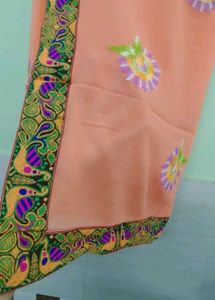 Jaipuri Border Saree♥️
