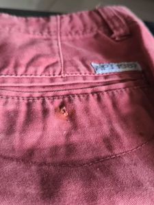 Reddish-Orange Unisex Shorts