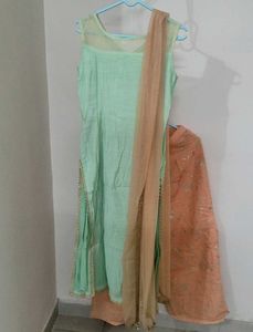 Elegant Kurta Set with palazzo and dupatta
