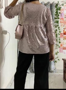 Shimmer Party Wear Top Size L