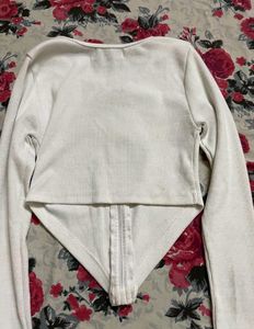 Zipper Corset Top