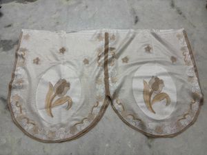Embroidered Floral Sofa Armrest Cover
