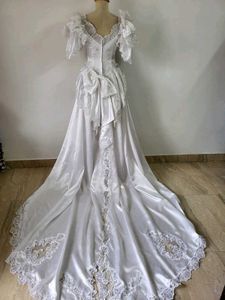 Vintage White Wedding Gown