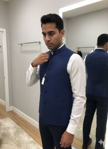 Stylish Blue Waistcoat Chest 38”
