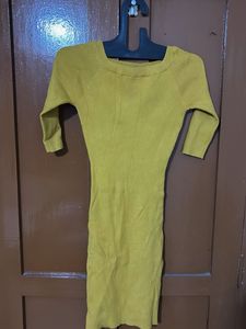 Ginger Rib Knitted Winter Dress