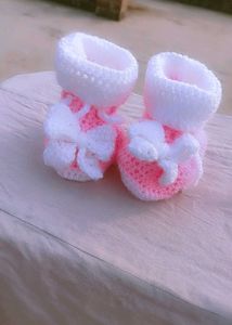 Handmade Crochet Baby Booties