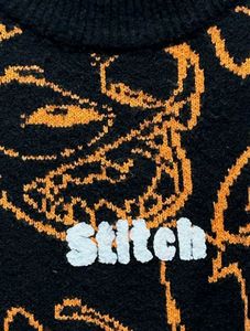 Stitch Graphic Print Sweater